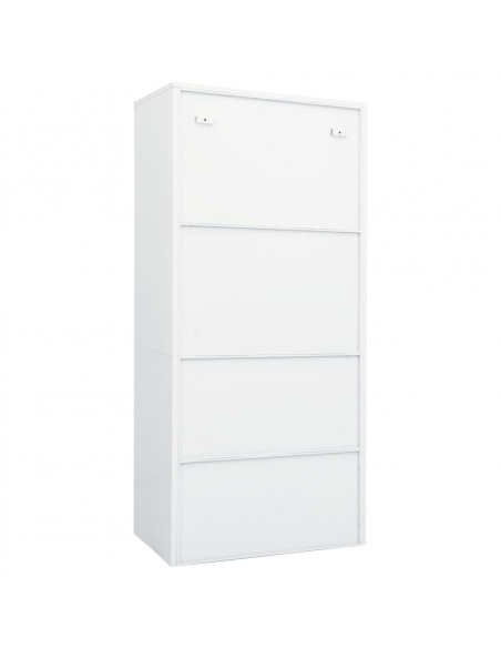 Armadio Bianco 80x50x180 cm in Acciaio