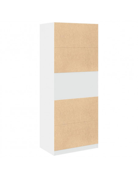 Armadio Bianco 80x50x200 cm in Legno Multistrato