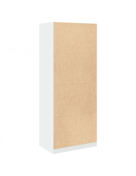 Armadio Bianco 80x50x200 cm in Legno Multistrato