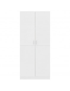 Armadio Bianco 80x52x180 cm in Legno Multistrato