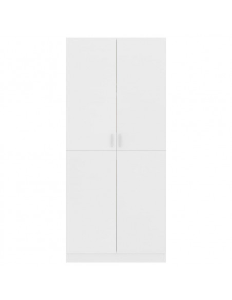 Armadio Bianco 80x52x180 cm in Legno Multistrato