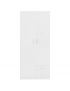 Armadio Bianco 80x52x180 cm in Legno Multistrato