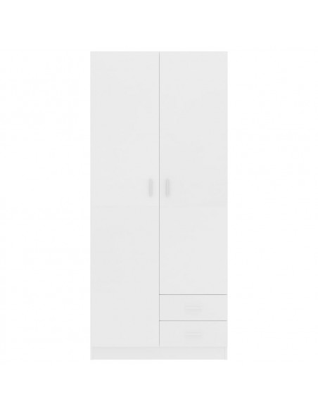Armadio Bianco 80x52x180 cm in Legno Multistrato