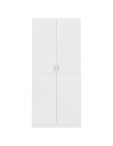 Armadio Bianco 90x52x200 cm in Legno Multistrato