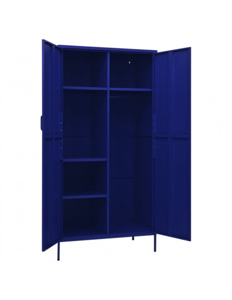 Armadio Blu Marino 90x50x180 cm in Acciaio