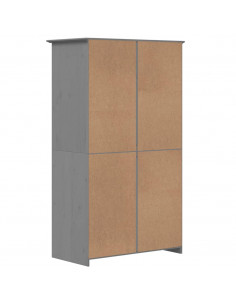 Armadio BODO 99x53,5x173 cm in Legno Massello di Pino Grigio