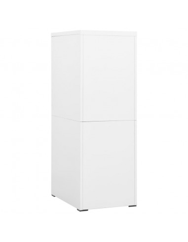 Armadio Classificatore Bianco 46x62x133 cm in Acciaio