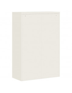 Armadio Classificatore Bianco 90x40x140 cm in Acciaio