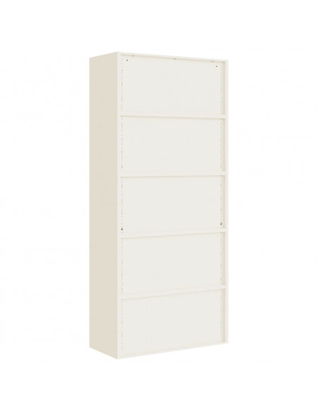 Armadio Classificatore Bianco 90x40x200 cm in Acciaio