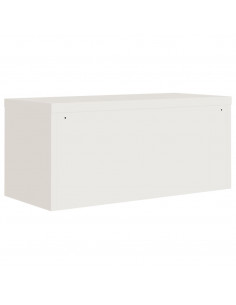 Armadio Classificatore Bianco 90x40x40 cm in Acciaio