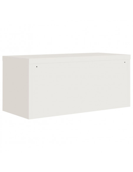 Armadio Classificatore Bianco 90x40x40 cm in Acciaio