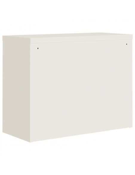Armadio Classificatore Bianco 90x40x70 cm in Acciaio