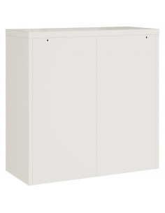 Armadio Classificatore Bianco 90x40x90 cm in Acciaio