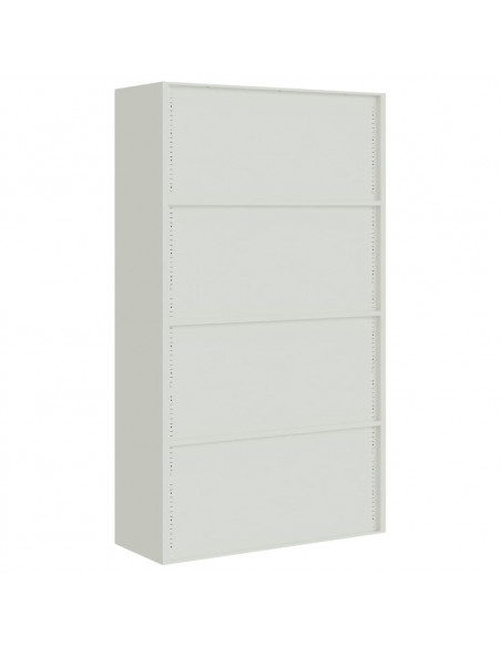 Armadio Classificatore Grigio Chiaro 105x40x180 cm in Acciaio
