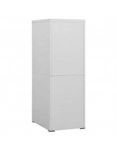Armadio Classificatore Grigio Chiaro 46x62x133 cm in Acciaio