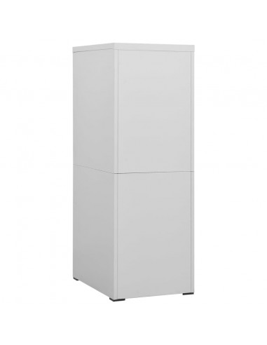 Armadio Classificatore Grigio Chiaro 46x62x133 cm in Acciaio