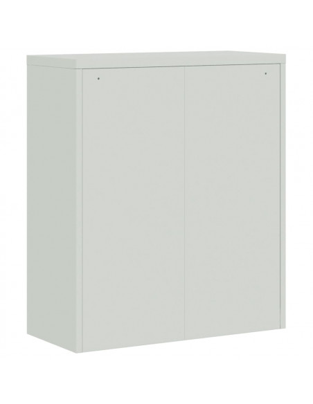 Armadio Classificatore Grigio Chiaro 90x40x105 cm in Acciaio