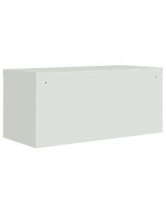 Armadio Classificatore Grigio Chiaro 90x40x40 cm in Acciaio