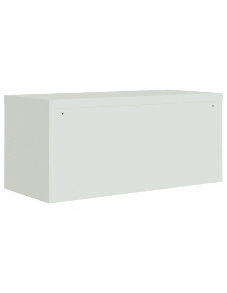 Armadio Classificatore Grigio Chiaro 90x40x40 cm in Acciaio