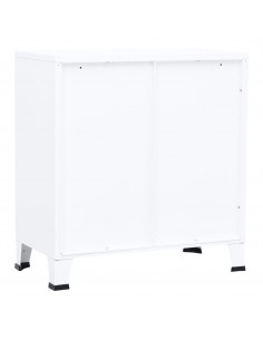 Armadio Classificatore Industriale Bianco 75x40x80 cm Acciaio