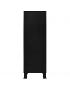 Armadio Classificatore Industriale Nero 75x40x120 cm in Acciaio