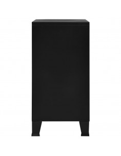 Armadio Classificatore Industriale Nero 75x40x80 cm in Acciaio