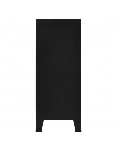 Armadio Classificatore Industriale Nero 90x40x100 cm in Acciaio