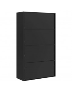 Armadio Classificatore Nero 105x40x180 cm in Acciaio