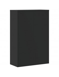 Armadio Classificatore Nero 90x40x140 cm in Acciaio