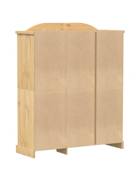 Armadio Corona 151,5x52x186 cm in Legno Massello di Pino