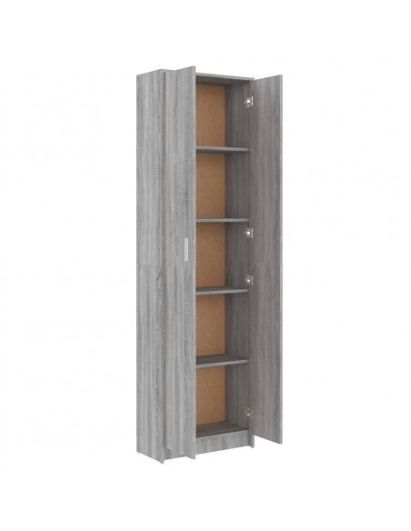 Armadio Corridoio Grigio Sonoma 55x25x189 cm Legno Multistrato