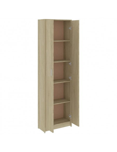 Armadio Corridoio Rovere Sonoma 55x25x189 cm Legno Multistrato