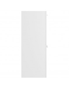 Armadio da Bagno Bianco 30x30x80 cm in Legno Multistrato