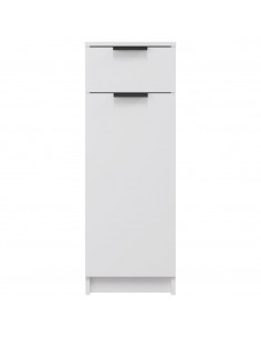 Armadio da Bagno Bianco 32x34x90 cm in Legno Multistrato