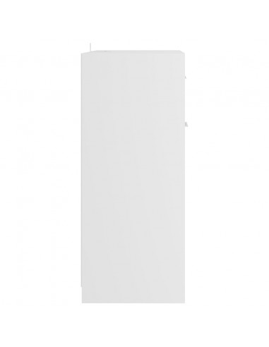 Armadio da Bagno Bianco 60x33x80 cm in Legno Multistrato