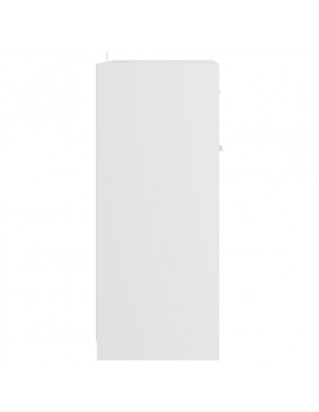 Armadio da Bagno Bianco 60x33x80 cm in Legno Multistrato