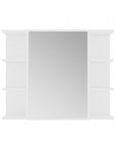 Armadio da Bagno Bianco 80x20,5x64 cm in Legno Multistrato