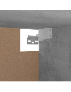 Armadio Grigio Cemento 100x32,5x35 cm in Legno Multistrato