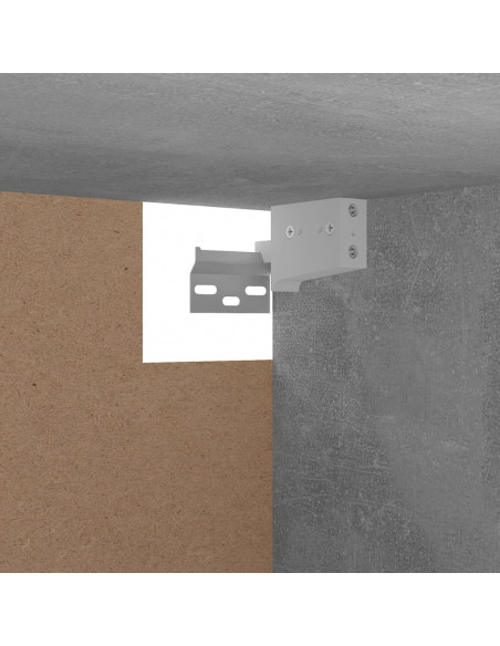 Armadio Grigio Cemento 100x32,5x35 cm in Legno Multistrato