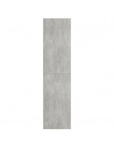 Armadio Grigio Cemento 100x50x200 cm in Legno Multistrato