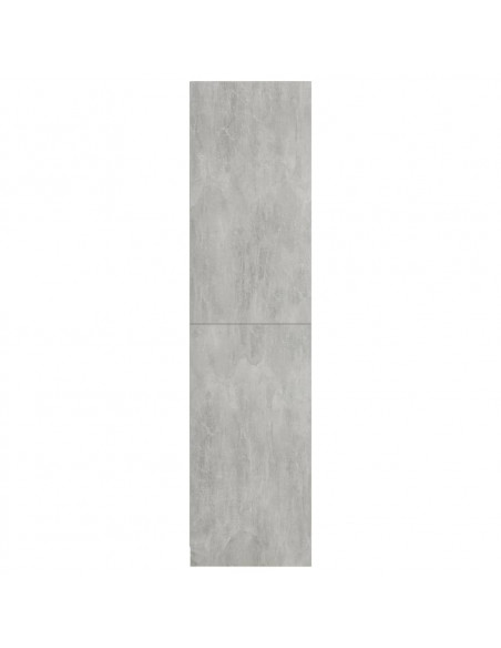 Armadio Grigio Cemento 100x50x200 cm in Legno Multistrato