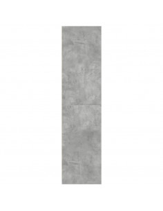 Armadio Grigio Cemento 30x50x200 cm in Legno Multistrato