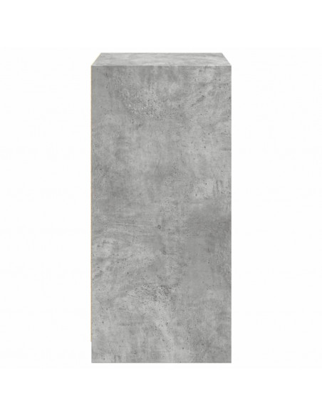 Armadio Grigio Cemento 48x41x102 cm in Legno Multistrato