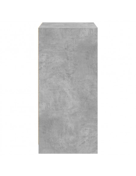 Armadio Grigio Cemento 48x41x102 cm in Legno Multistrato