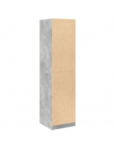 Armadio Grigio Cemento 50x50x200 cm in Legno Multistrato