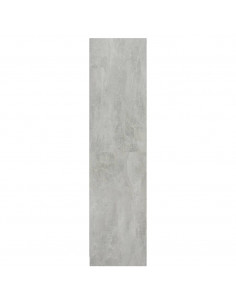 Armadio Grigio Cemento 50x50x200 cm in Legno Multistrato