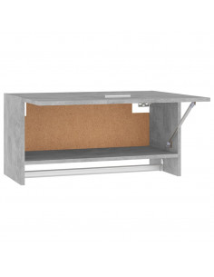 Armadio Grigio Cemento 70x32,5x35 cm in Legno Multistrato