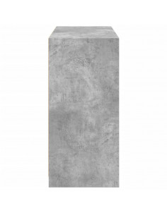 Armadio Grigio Cemento 77x48x102 cm in Legno Multistrato