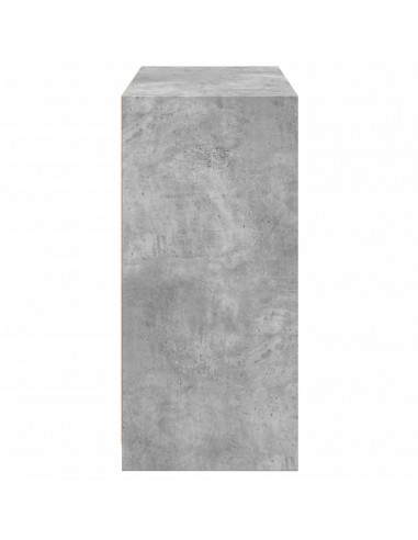 Armadio Grigio Cemento 77x48x102 cm in Legno Multistrato