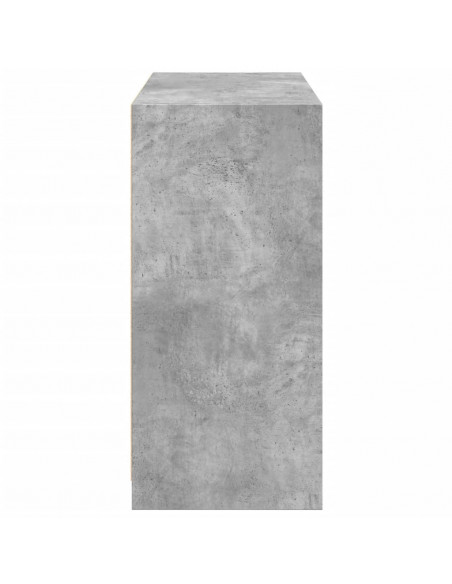 Armadio Grigio Cemento 77x48x102 cm in Legno Multistrato